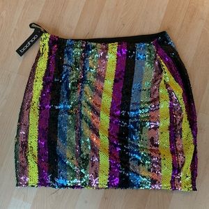 Multi Colored Sequin Skirt